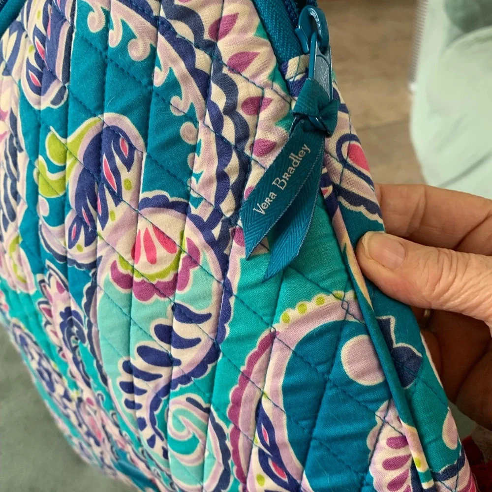 Vera Bradley Paisley Laptop Sleeve - Blue and Pink
